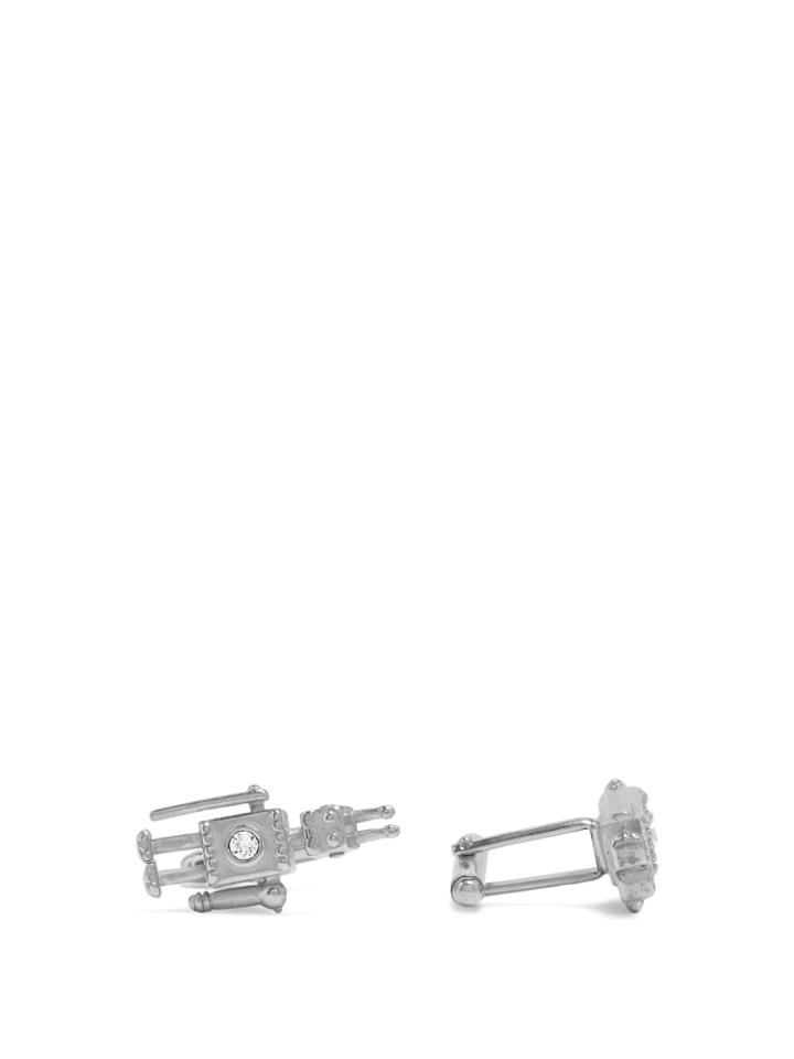 Prada Sterling Silver Crystal-embellished Cufflinks