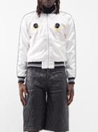 Youths In Balaclava - Reversible Embroidered Bomber Jacket - Mens - Cream