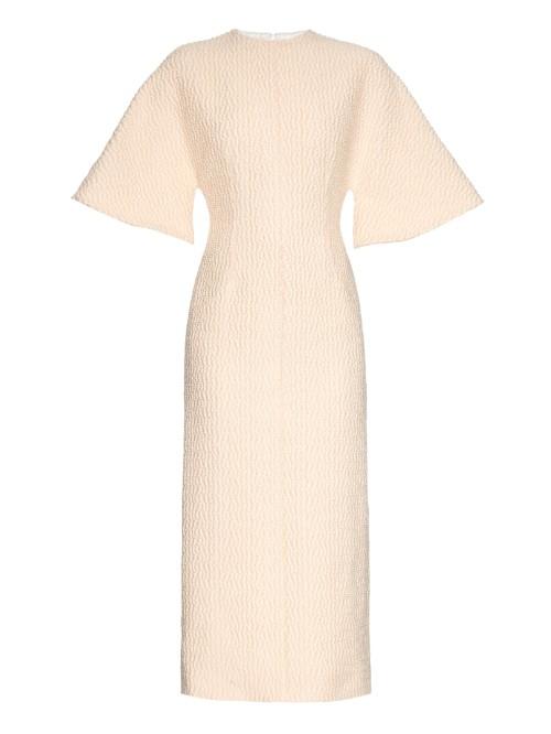 Emilia Wickstead Raised Wool-blend Midi Dress