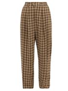 Matchesfashion.com Zanini - Checked Tailored Twill Wide-leg Trousers - Womens - Multi