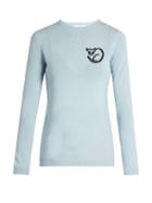 Bella Freud El Vera Cat Intarsia-knit Wool Sweater