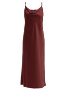 Matchesfashion.com Max Mara Leisure - Teoria Dress - Womens - Burgundy