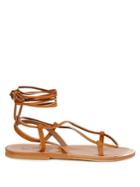 K.jacques Thebes Leather Sandals