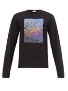 Matchesfashion.com Everest Isles - Oil Spill Print Cotton T Shirt - Mens - Black