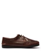 Matchesfashion.com Quoddy - Blucher Lace Up Moccasins - Mens - Brown