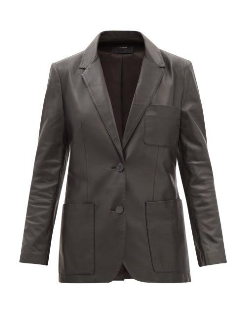 Joseph - Jacques Patch-pocket Napa-leather Jacket - Womens - Black