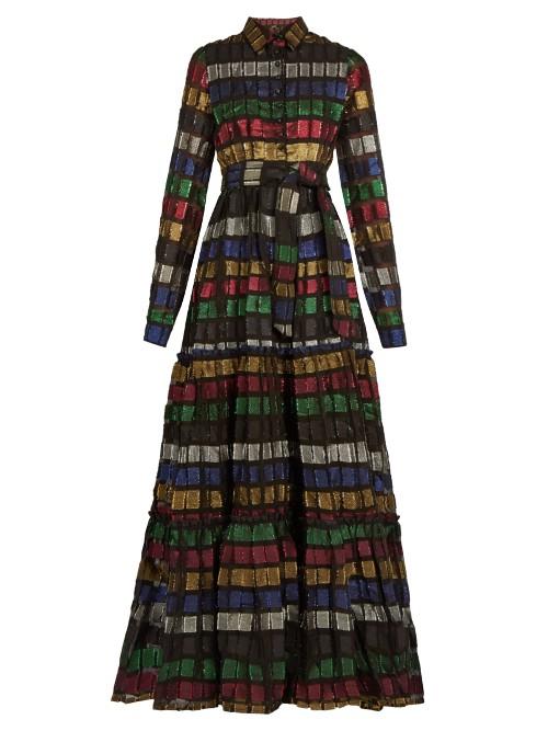 Dodo Bar Or Mona Long-sleeved Fil Coup Maxi Dress