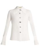 A.w.a.k.e. Oversized-collar Cotton-organdy Shirt
