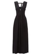 Matchesfashion.com Proenza Schouler - V-neckline Crepe Maxi Dress - Womens - Black