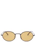 Matchesfashion.com The Row - X Oliver Peoples Oval Sunglasses - Womens - Brown