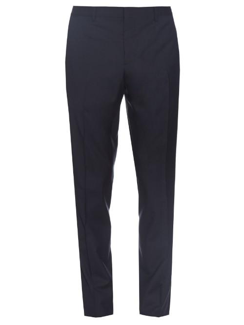 Burberry Prorsum Straight-leg Wool And Silk-blend Trousers