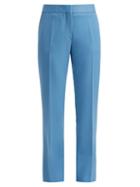 Matchesfashion.com Summa - Straight Leg Wool Trousers - Womens - Light Blue