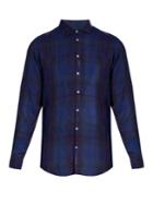 Massimo Alba Canary Checked Linen Shirt