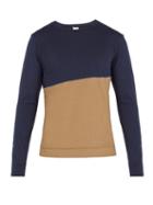Matchesfashion.com S0rensen - Two Tone Cotton Sweatshirt - Mens - Navy Multi