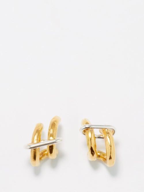 Alighieri - The Sun Salutations 24kt Gold-plated Hoop Earrings - Womens - Gold Multi
