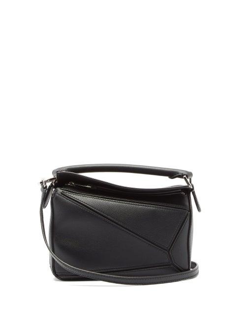 Matchesfashion.com Loewe - Puzzle Mini Leather Cross-body Bag - Womens - Black