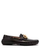 Matchesfashion.com Versace - Medusa Leather Loafers - Mens - Black