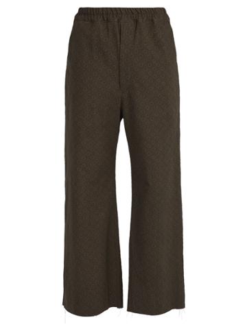 By Walid Jacques Raw-edge Cotton Trousers