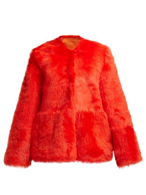 Matchesfashion.com Raey - 1970s Shearling Coat - Womens - Orange