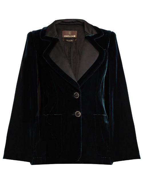 Roberto Cavalli Velvet Tailored Cape