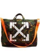 Off-white Camouflage-print Canvas Tote