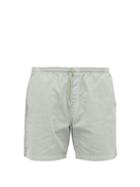 Matchesfashion.com Schnayderman's - Garment Dyed Cotton Twill Shorts - Mens - Light Green