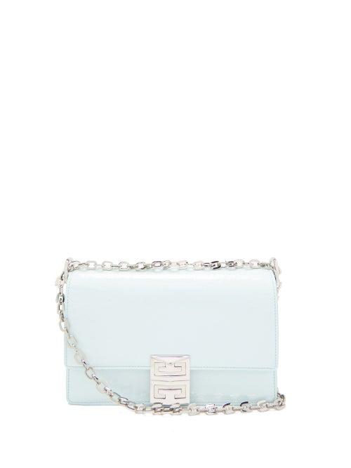 Givenchy - 4g Small Leather Cross-body Bag - Womens - Light Blue