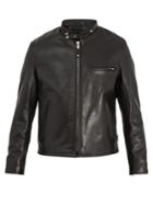 Schott Detachable Faux-shearling And Leather Jacket