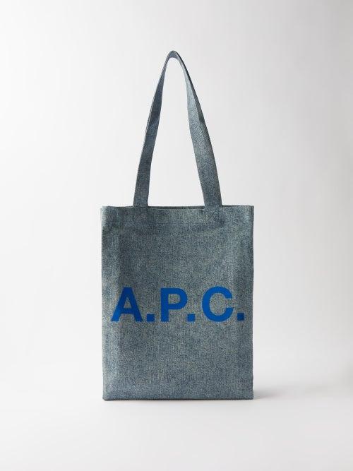 A.p.c. - Lou Logo-print Denim Tote Bag - Mens - Denim