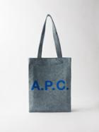 A.p.c. - Lou Logo-print Denim Tote Bag - Mens - Denim