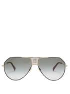 Matchesfashion.com Givenchy - Gv 7137/s Aviator Metal Sunglasses - Mens - Multi