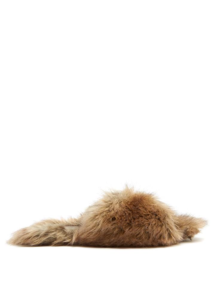 Simone Rocha Faux-fur Slides