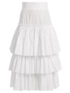 Dolce & Gabbana High-rise Gathered Cotton-poplin Maxi Skirt