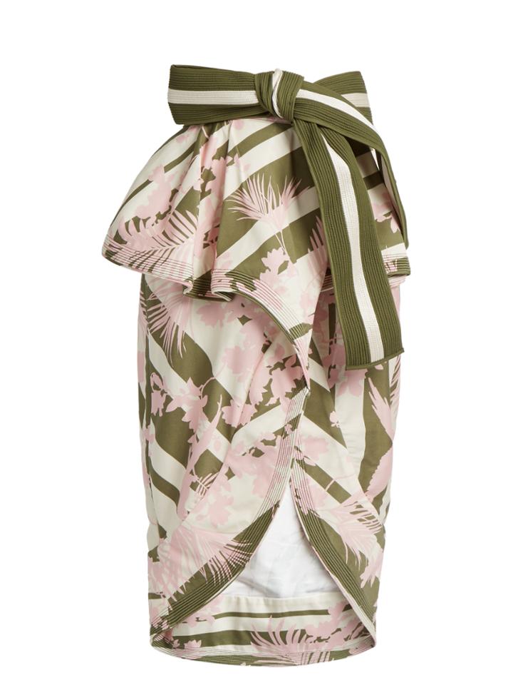 Johanna Ortiz Madidi Ruffled Stretch-cotton Skirt
