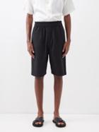 Delos - Lanzo Elasticated-waist Cotton-twill Shorts - Mens - Black
