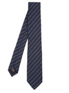 Ermenegildo Zegna Striped-jacquard Silk Tie