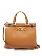 Matchesfashion.com Gucci - Zumi Medium Top Handle Leather Bag - Womens - Beige