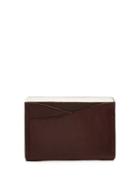 Matchesfashion.com Passavant And Lee - Sterling Silver And Leather Cardholder - Mens - Burgundy