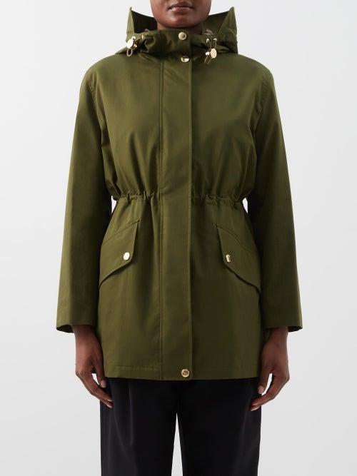 Burberry - Binham Vintage Check-lined Hooded Parka - Womens - Dark Olive