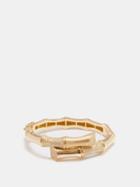 Rainbow K - Master Bamboo Diamond & 18kt Gold Bracelet - Womens - Gold Multi