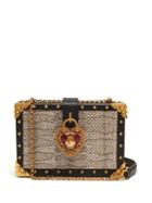 Dolce & Gabbana Heart Padlock Stud-embellished Box Bag