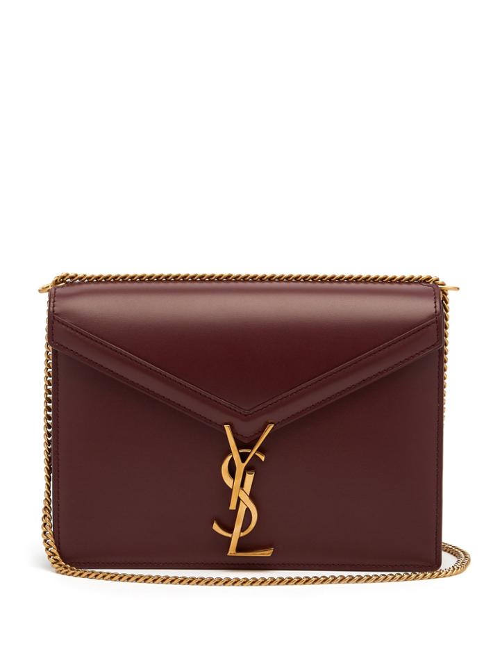 Saint Laurent Cassandre Leather Shoulder Bag