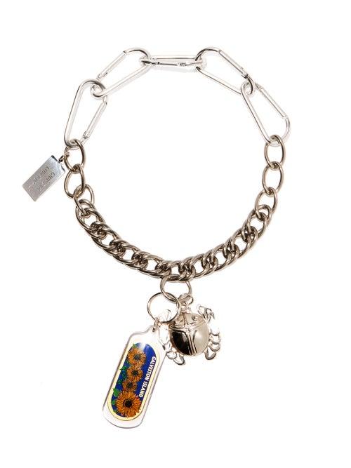 Matchesfashion.com Chopova Lowena - X Georgia Kemball Galveston Island Upcycled Choker - Womens - Silver Multi