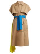 Msgm Short-sleeved Cotton Trench Coat