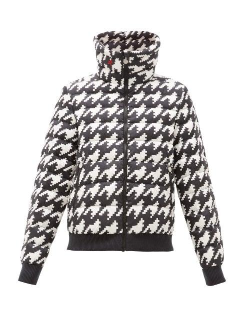 Matchesfashion.com Perfect Moment - Queenie Houndstooth Down Filled Jacket - Womens - Multi