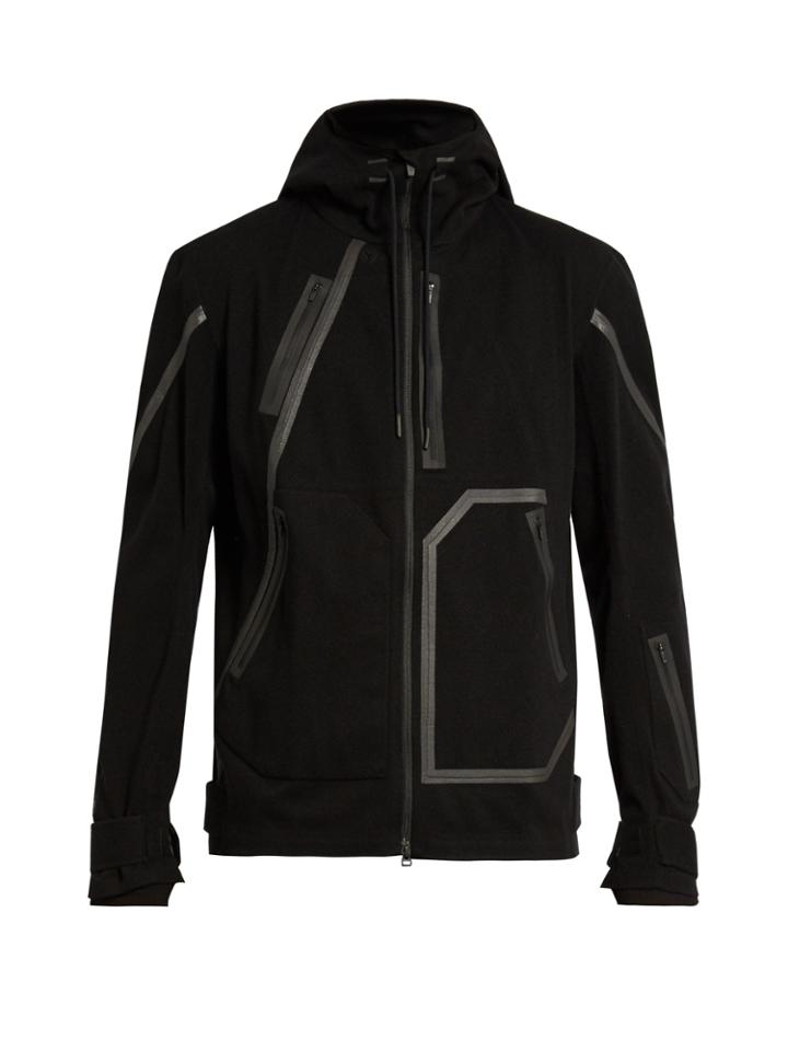 Y-3 Sport Seamless Hooded Wool-blend Performance Jacket
