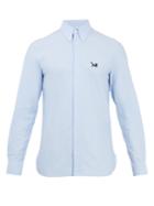Calvin Klein 205w39nyc Point-collar Logo-embroidered Cotton Shirt