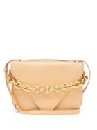 Ladies Bags Bottega Veneta - Mount Medium Leather Shoulder Bag - Womens - Beige