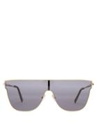 Matchesfashion.com Retrosuperfuture - Lenz Flat Top D Frame Mirrored Sunglasses - Mens - Gold