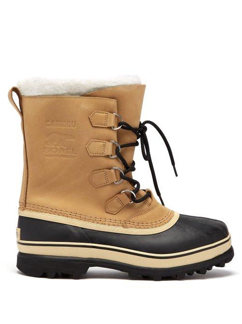Matchesfashion.com Sorel - Caribou Suede Ski Boots - Mens - Beige